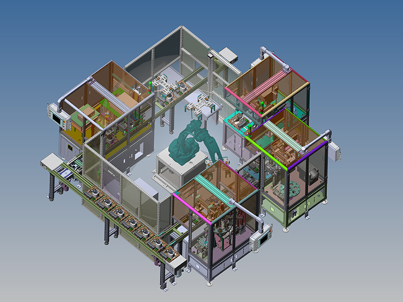 砂光机自动组装生产线